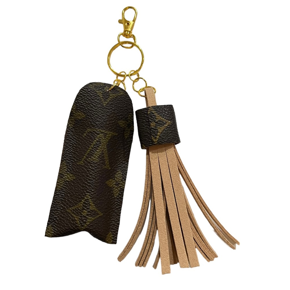 New Custom Tassel Keychain Lip Balm Holder Bag Charms - Picture 2 of 13